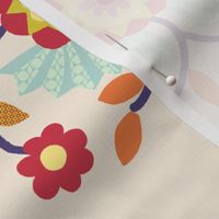 Baltimore Quilt Panel -Floral Fan