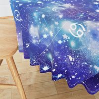 Blue Purple Zodiac Galaxy Galactic Print