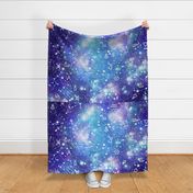 Blue Purple Zodiac Galaxy Galactic Print