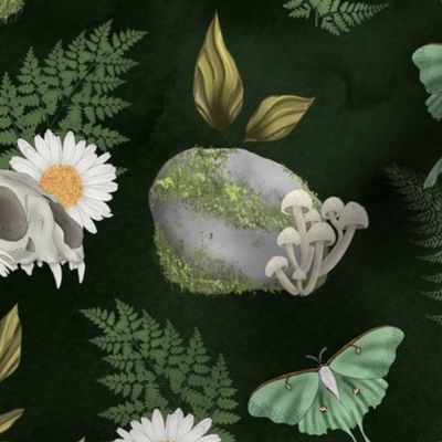 Animal Skull and Plants Nature Witch