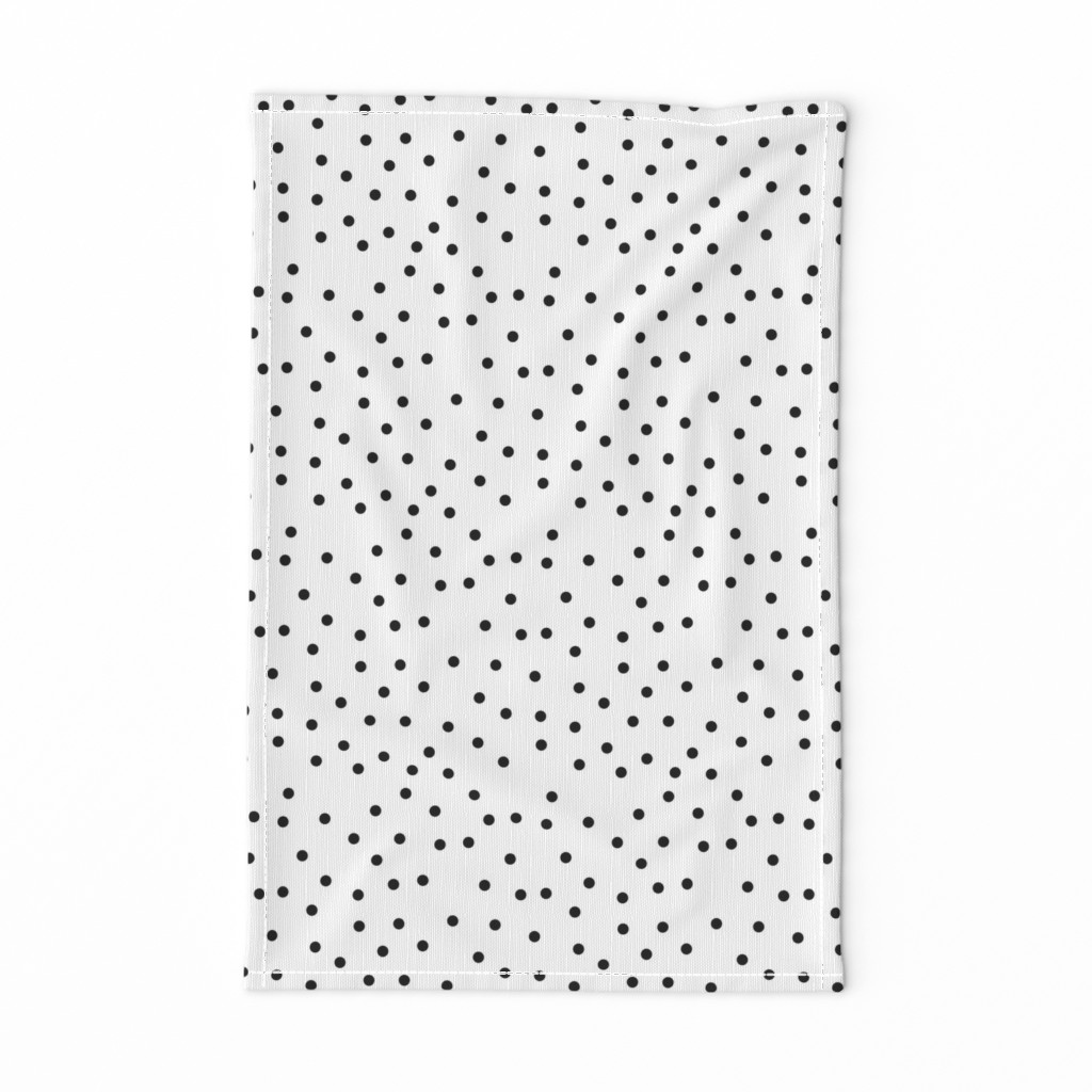 polka dot black on white | pencilmeinstationery.com