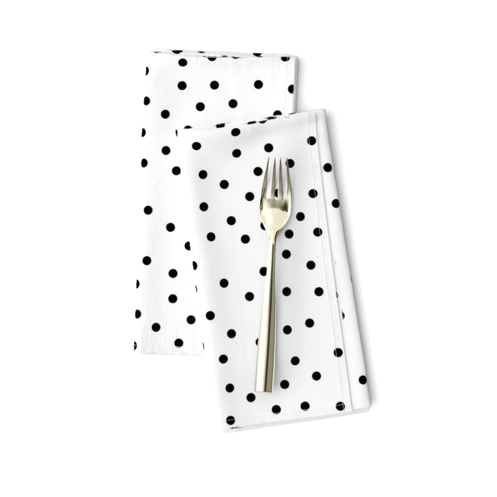 polka dot black on white | pencilmeinstationery.com