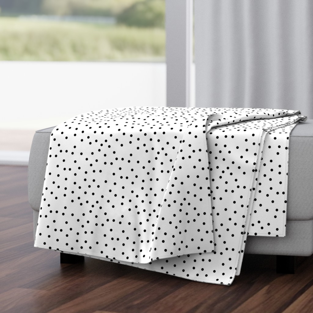 polka dot black on white | pencilmeinstationery.com