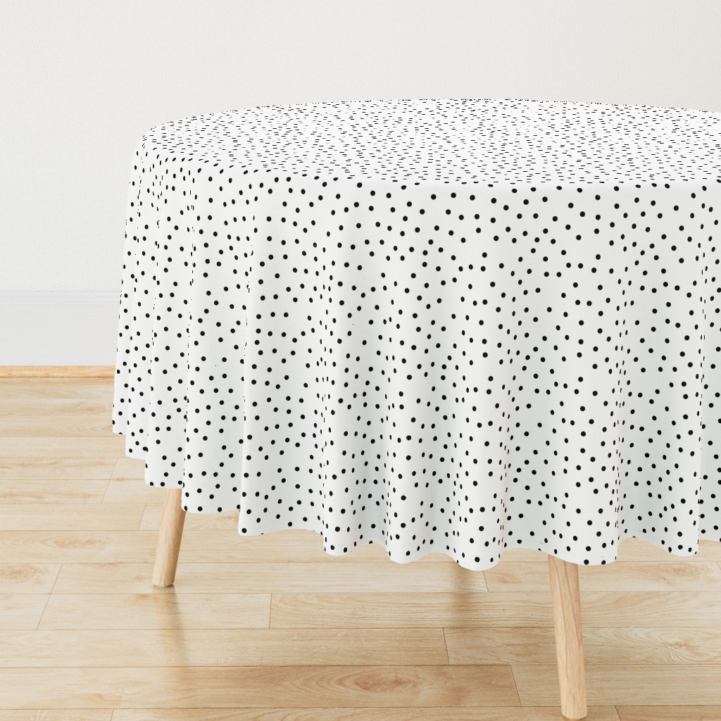 polka dot black on white | pencilmeinstationery.com