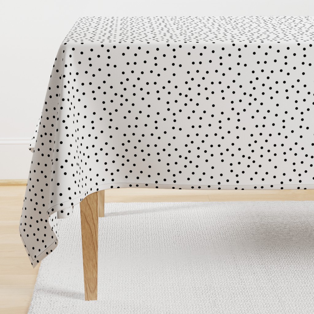 polka dot black on white | pencilmeinstationery.com