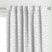 polka dot black on white | pencilmeinstationery.com