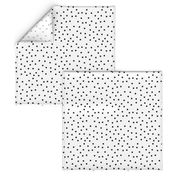 polka dot black on white | pencilmeinstationery.com