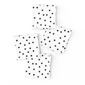 polka dot black on white | pencilmeinstationery.com