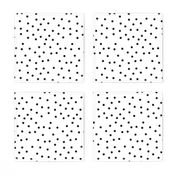 polka dot black on white | pencilmeinstationery.com