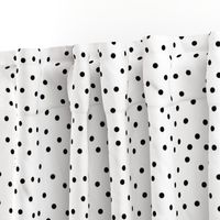 polka dot black on white | pencilmeinstationery.com