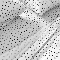 polka dot black on white | pencilmeinstationery.com