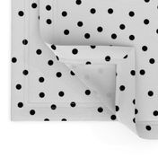 polka dot black on white | pencilmeinstationery.com