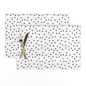 polka dot black on white | pencilmeinstationery.com