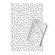 polka dot black on white | pencilmeinstationery.com