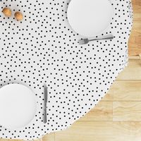 polka dot black on white | pencilmeinstationery.com