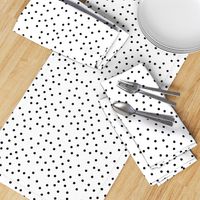 polka dot black on white | pencilmeinstationery.com