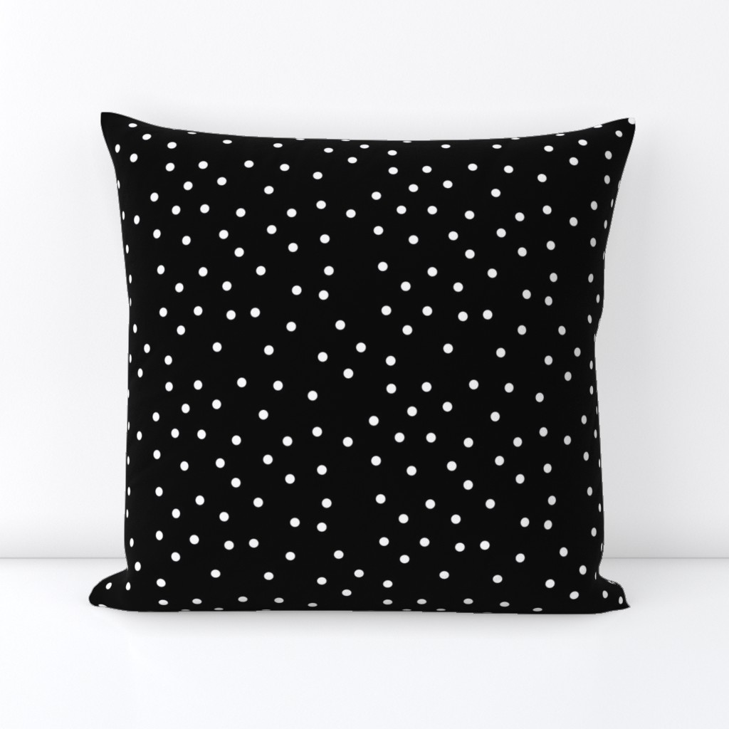 polka dot white on black | pencilmeinstationery.com