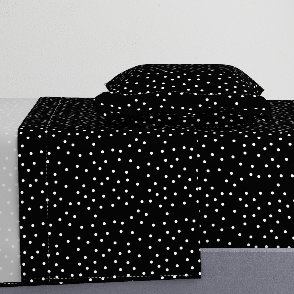 polka dot white on black | pencilmeinstationery.com