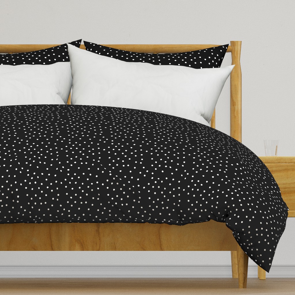 polka dot white on black | pencilmeinstationery.com