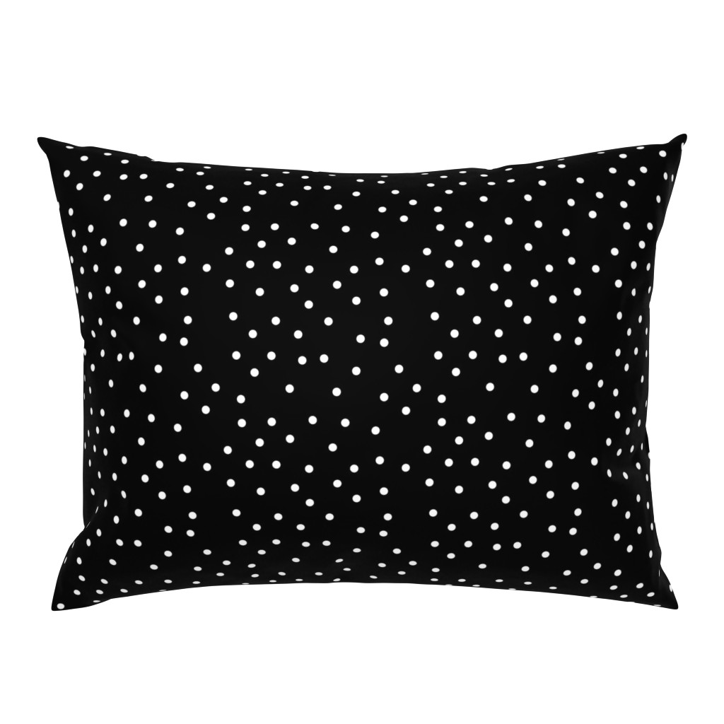 polka dot white on black | pencilmeinstationery.com