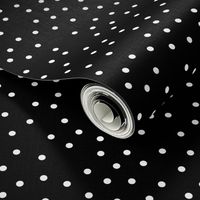 polka dot white on black | pencilmeinstationery.com