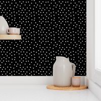 polka dot white on black | pencilmeinstationery.com