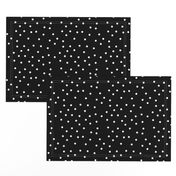 polka dot white on black | pencilmeinstationery.com