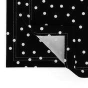 polka dot white on black | pencilmeinstationery.com