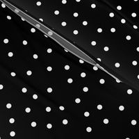 polka dot white on black | pencilmeinstationery.com