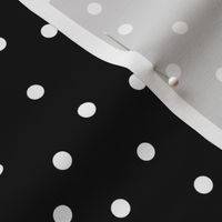 polka dot white on black | pencilmeinstationery.com