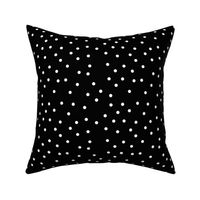 polka dot white on black | pencilmeinstationery.com