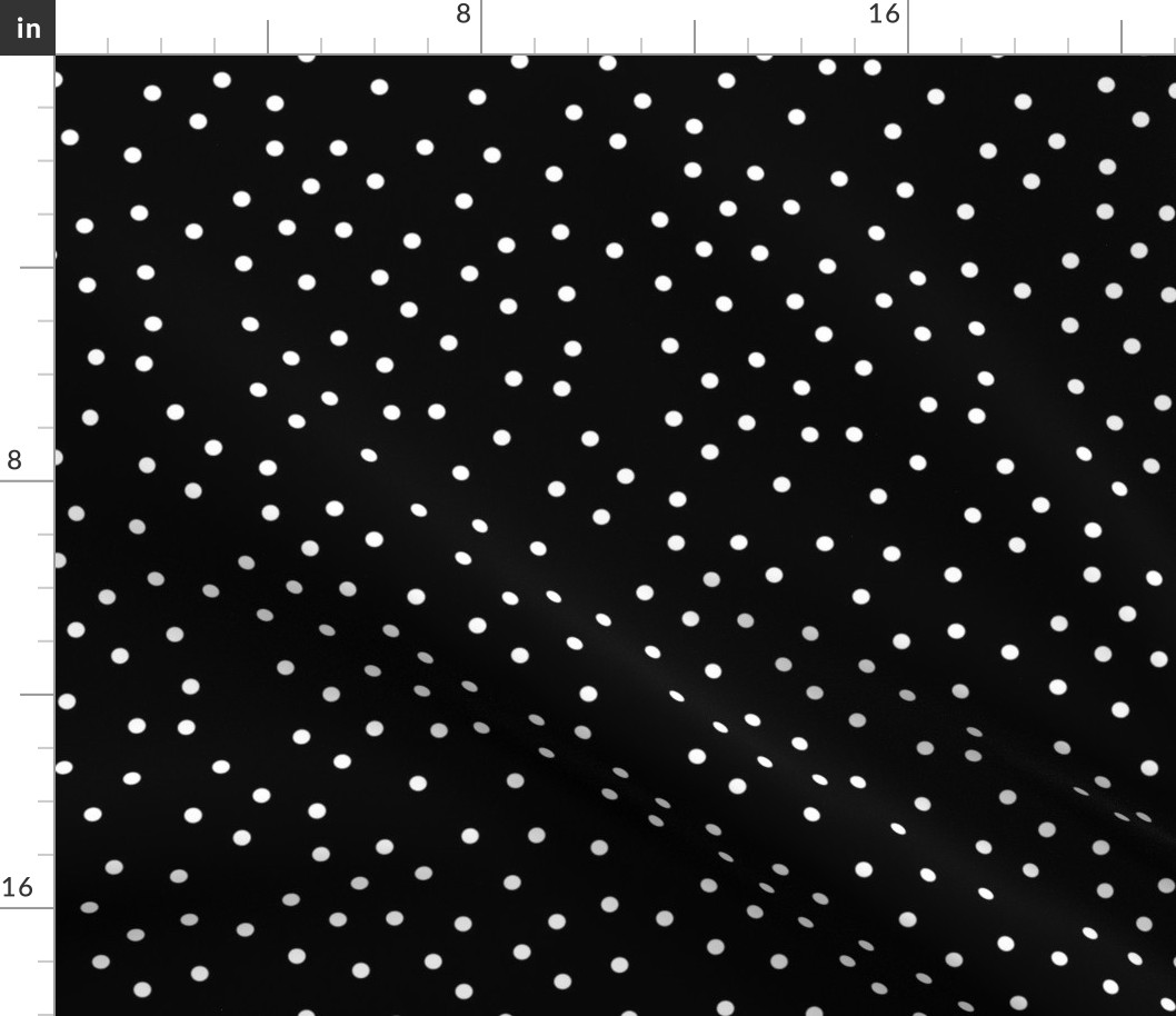 polka dot white on black | pencilmeinstationery.com