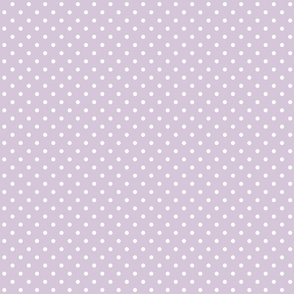 Lilac White Swiss Dot