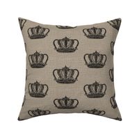 Vintage Crown on Linen