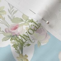 Rococo Roses Tea Towel