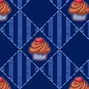 Vintage Cupcakes, Denim