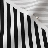 Diagonal Stripes - Black and White