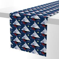 Tangram Sailboat Regatta in  Navy