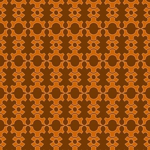 Half Gear And Crown - Orange Brown