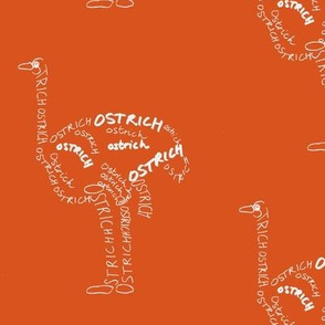 Ostrich Calligram