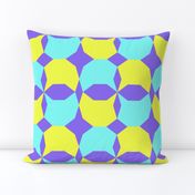 decagon purple/teal/yellow