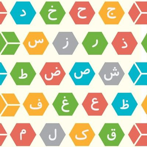 Arabic Alphabet Cubes