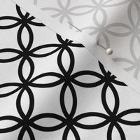 Fretwork circles, black on white by Su_G_©SuSchaefer