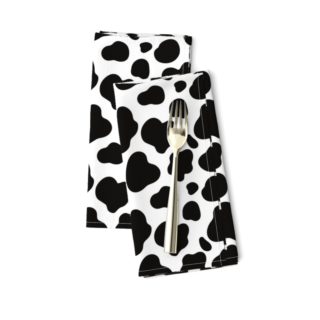 Cow Pattern. Black spots on white.