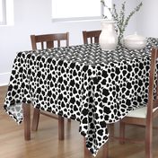 Cow Pattern. Black spots on white.