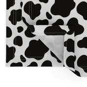 Cow Pattern. Black spots on white.