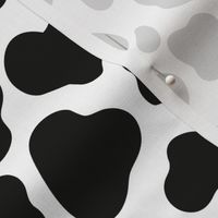 Cow Pattern. Black spots on white.