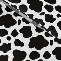 Cow Pattern. Black spots on white.