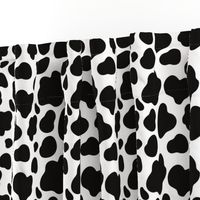 Cow Pattern. Black spots on white.