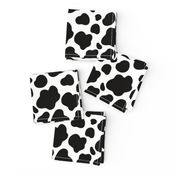 Cow Pattern. Black spots on white.